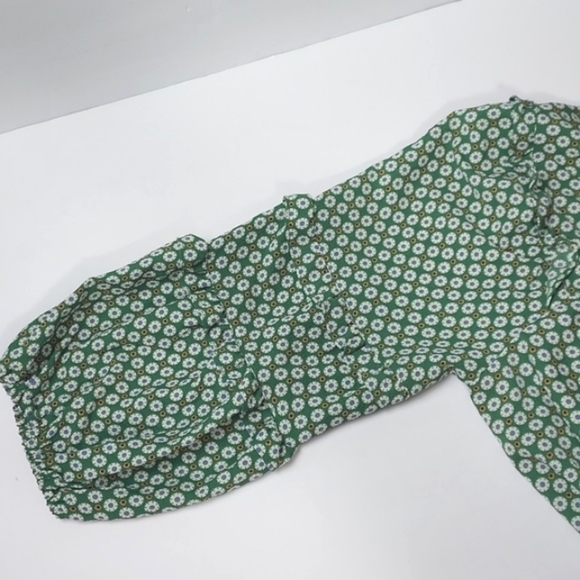 NEW Max Studio Dress Tunic Women Floral Boho Ruffle Long Balloon Sleeve XL - Picture 13 of 16